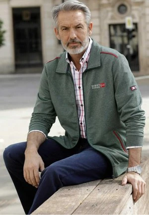 Fleecejacke - Terracotta/oliv 6 Fleecejacke - Terracotta/oliv – Bild 6