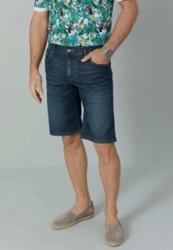 BERMUDA - Jeans Shorts - Dunkelblau