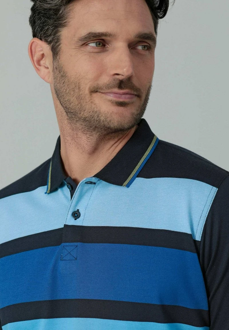 Poloshirt - Marineblau Gelb 5 Poloshirt - Marineblau Gelb – Bild 5