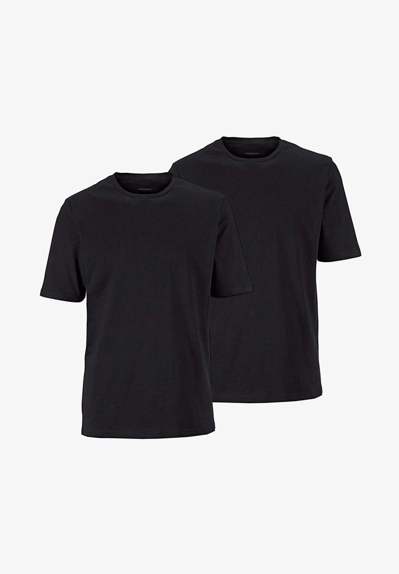 2 PACK - T-Shirt Basic - Schwarz 1 2 PACK - T-Shirt Basic - Schwarz
