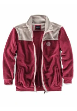 Fleecejacke - Rot / Grau 9 Fleecejacke - Rot / Grau -Babista De 250d395784034153953a08a1e4cba9af