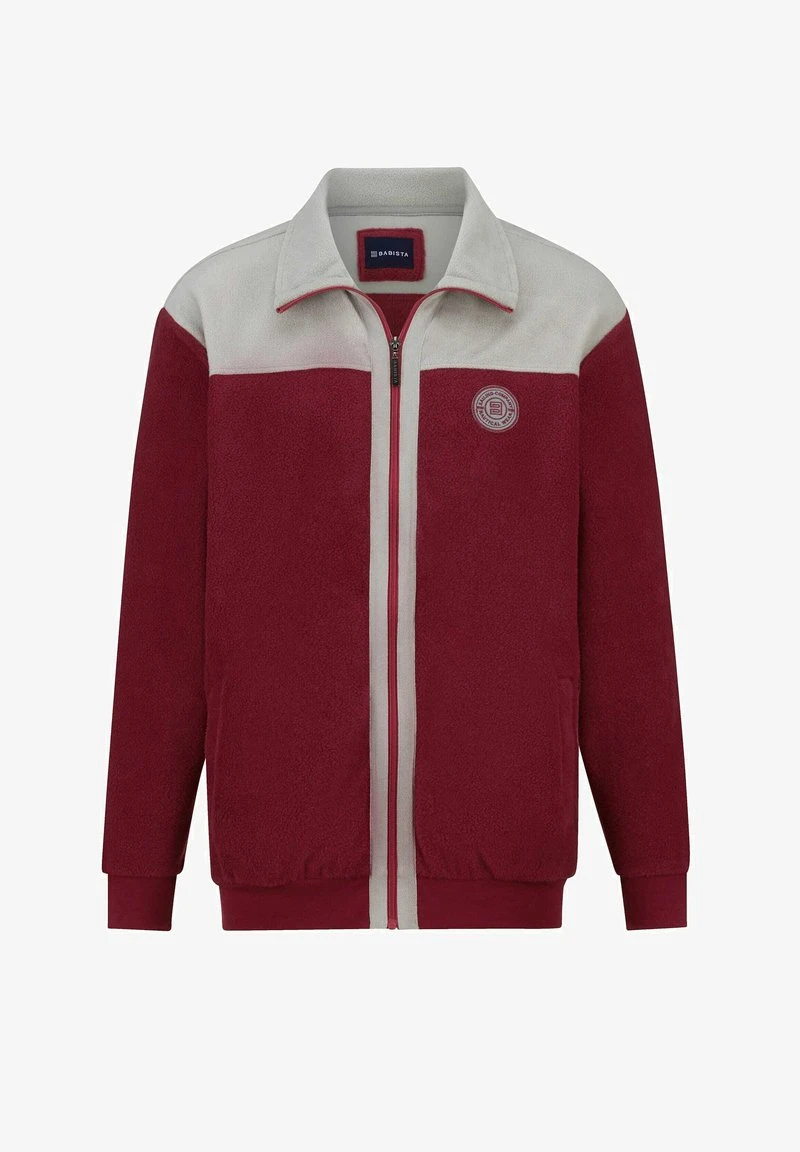 Fleecejacke - Rot / Grau 2 Fleecejacke - Rot / Grau – Bild 2