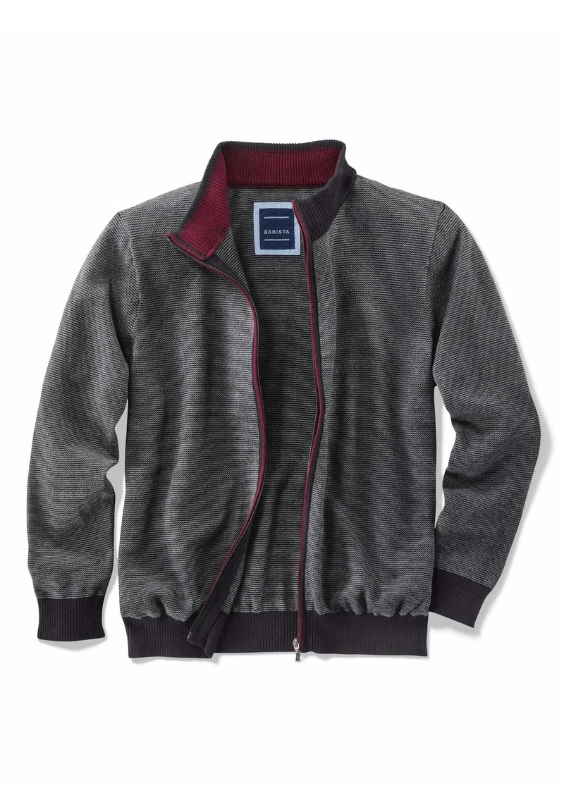 Strickjacke - Schwarz,grau 5 Strickjacke - Schwarz,grau – Bild 5