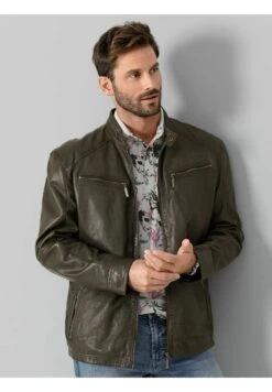 Lederjacke - Oliv -Babista De 3edc2ee9482f49e7926db9531cc8cbb0