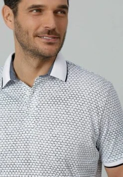 Poloshirt - Weiß/hellblau -Babista De 43cc8bee8e614b978a0130fd48bb40d7