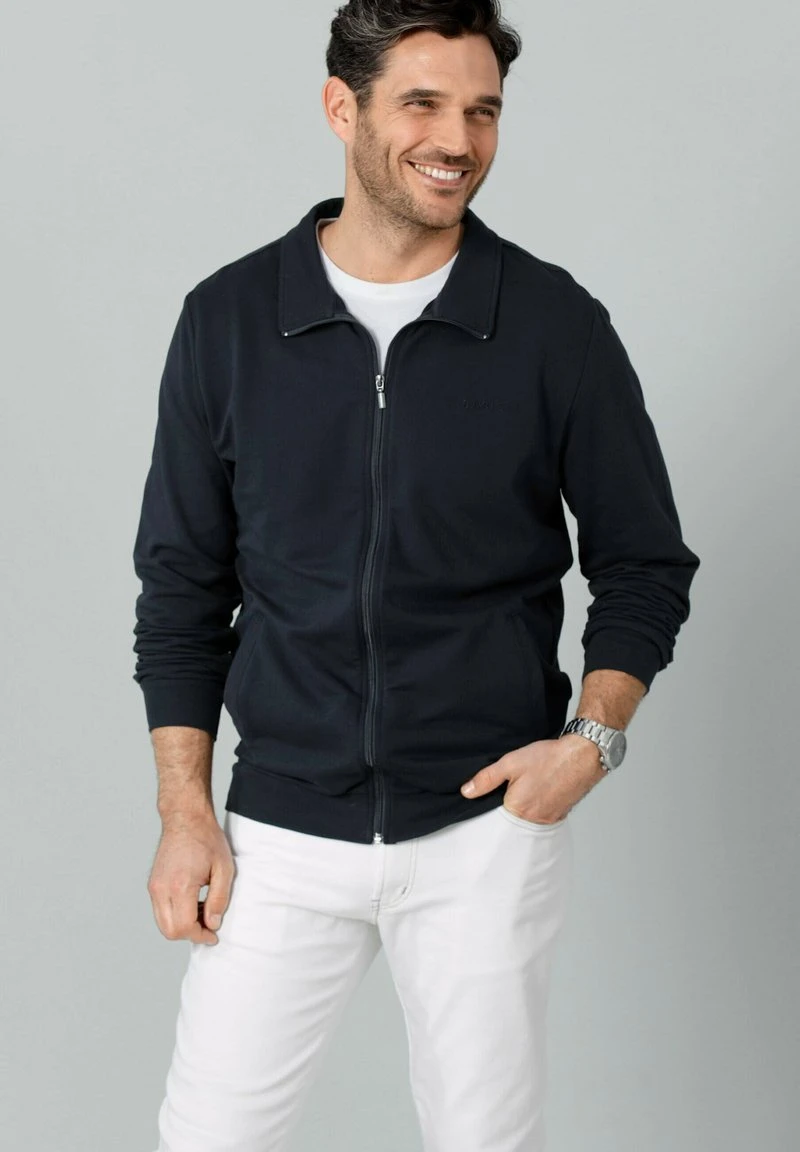 Sweatjacke - Marineblau 1 Sweatjacke - Marineblau