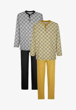 IM 2ER PACK - Nachtwäsche Set - Anthrazit