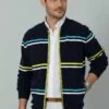 Strickjacke - Marineblau