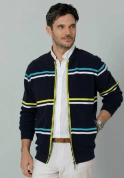 Strickjacke - Marineblau