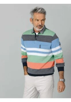 Strickpullover - Marineblau Grün