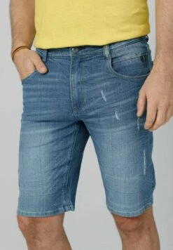 BERMUDA - Jeans Shorts - Hellblau