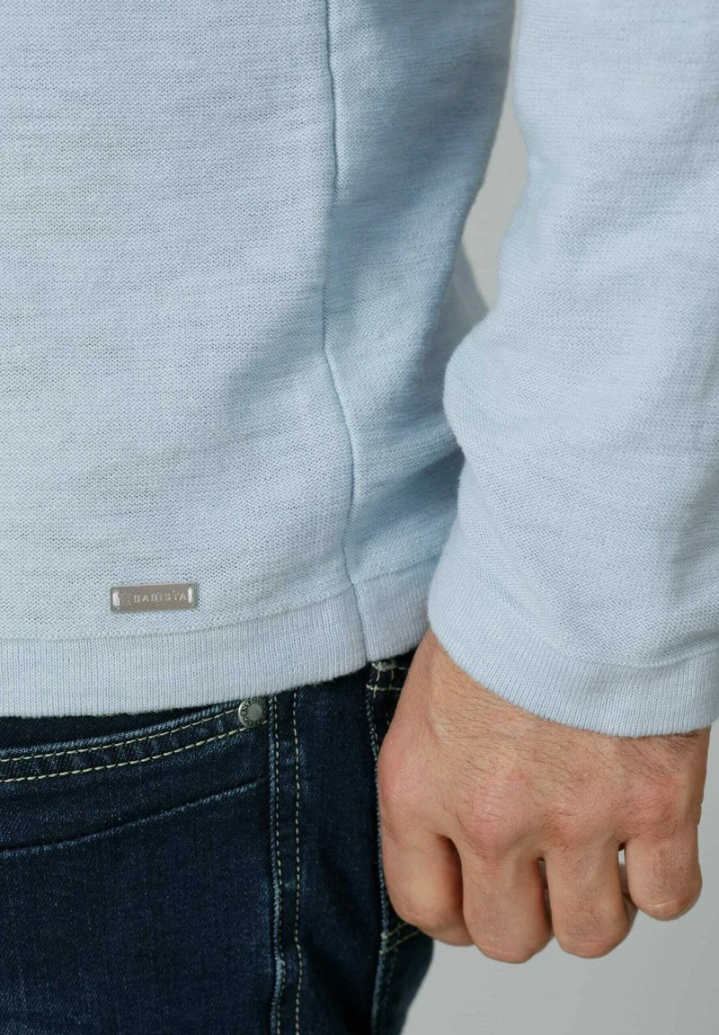 Strickpullover - Hellblau 5 Strickpullover - Hellblau – Bild 5