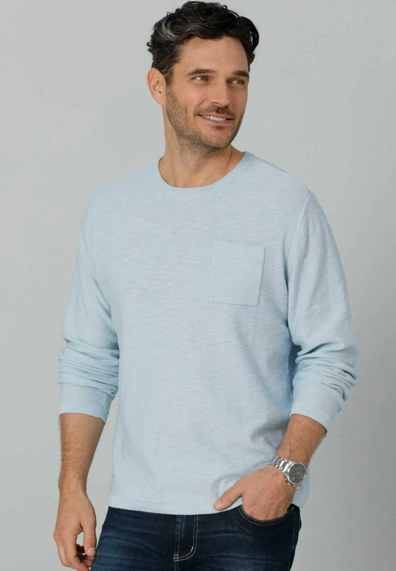 Strickpullover - Hellblau 1 Strickpullover - Hellblau