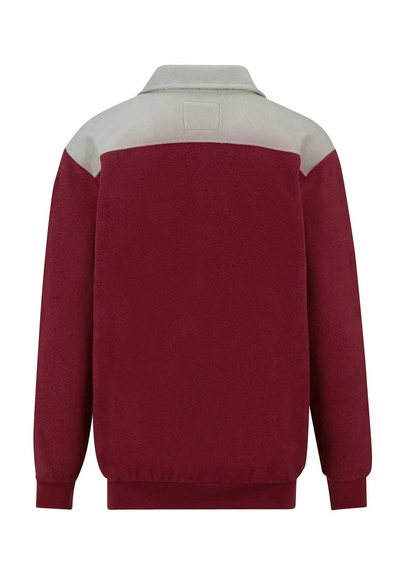 Fleecejacke - Rot / Grau 3 Fleecejacke - Rot / Grau – Bild 3