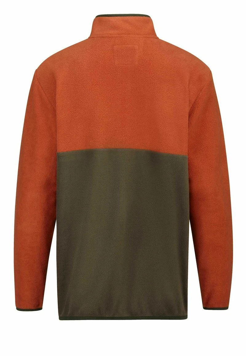 Fleecejacke - Terracotta/oliv 2 Fleecejacke - Terracotta/oliv – Bild 2