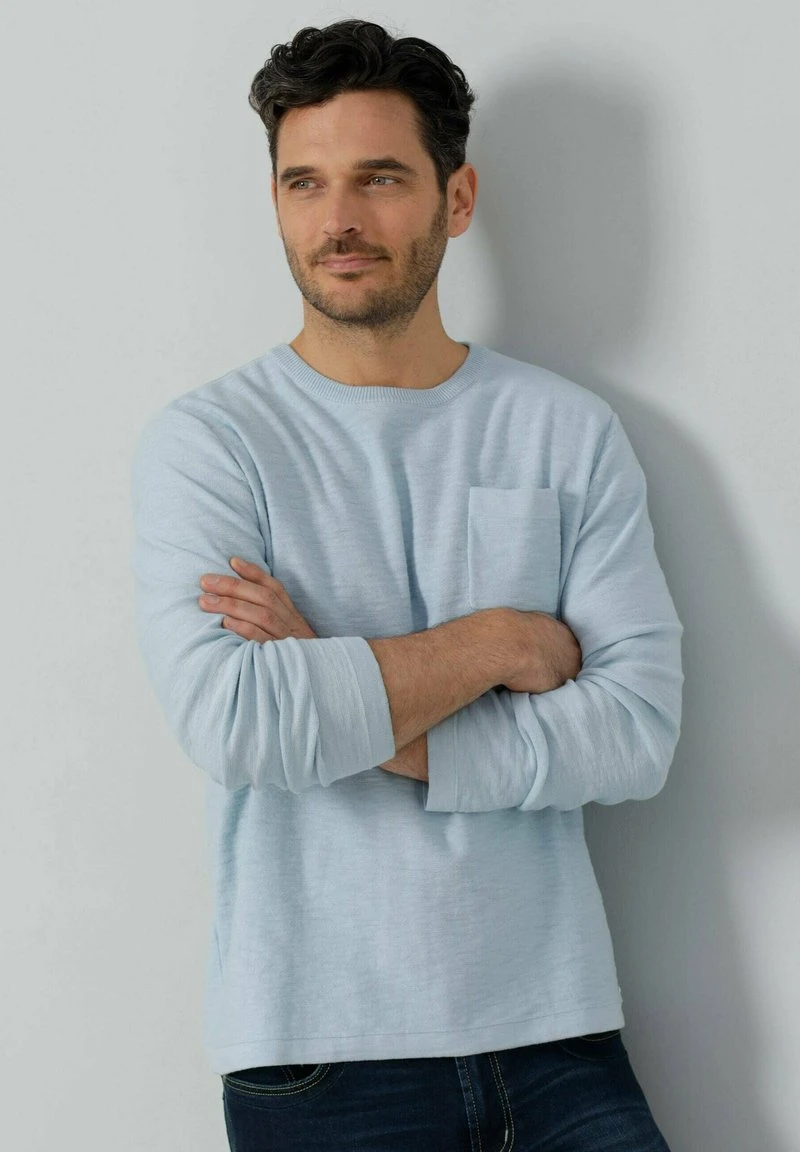 Strickpullover - Hellblau 6 Strickpullover - Hellblau – Bild 6