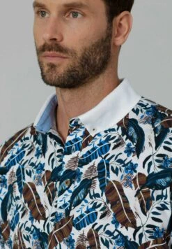 Poloshirt - Weiß Braun -Babista De eff28c37e1204c2abfc0011b2802a446